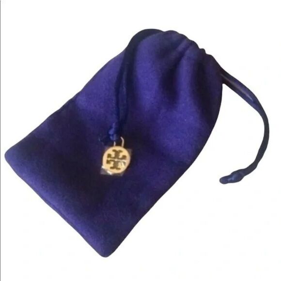 Tory Burch Roxanne Gold Logo, Clear Resin Dangle Stud Earring’s - Picture 5 of 5